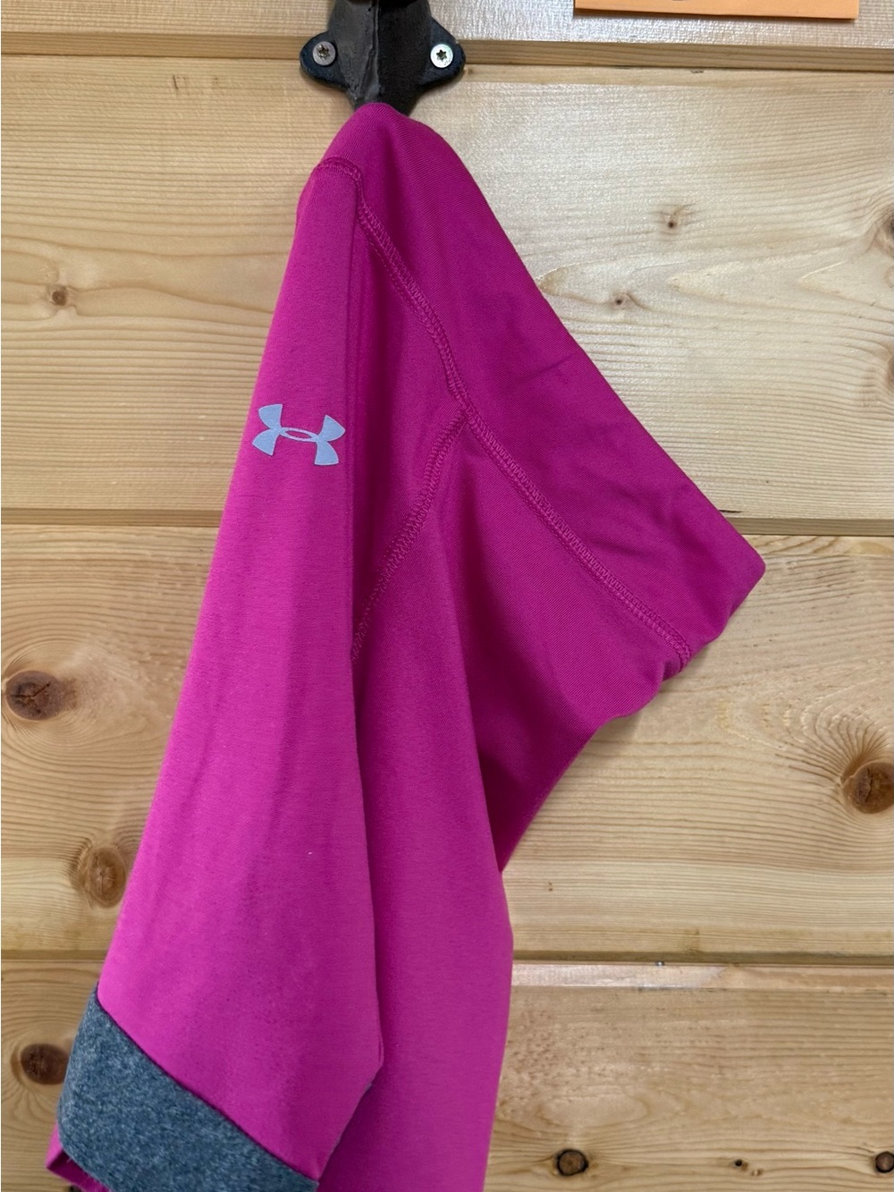 Under Armour Magenta Performance Capri Pants with Gray Trim